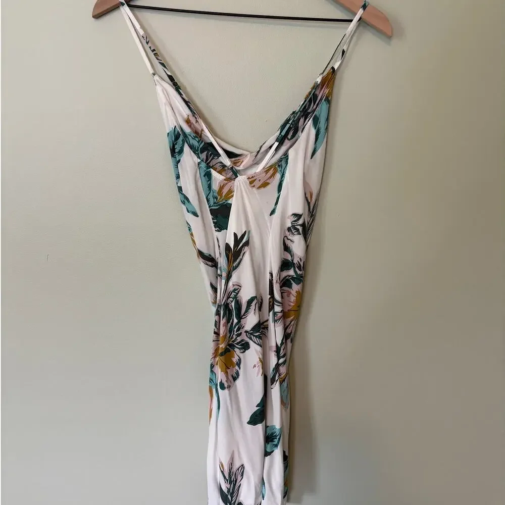 Le Salty Label Mini White Floral Dress Medium - Picture 7 of 12